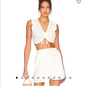 BCBG Generation white eyelet set XXS
